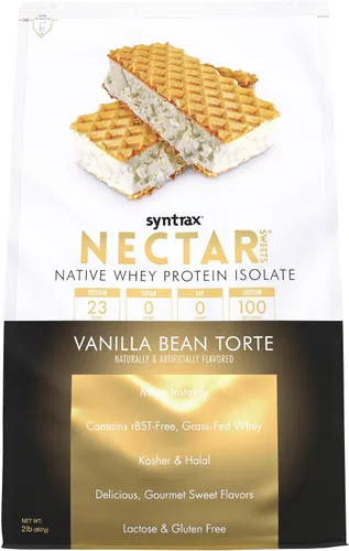 Vista 6 de Syntrax Nectar Sweets Native - Aislamiento de proteína de suero alimentada con pasto que se mezcla al instante, sin RBST, trufa de chocolate, 32