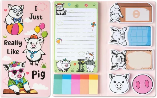 Vista 19 de B1ykin Juego de Notas Adhesivas Lindas - Bloc de Notas Autoadhesivas A+ Amazing Teacher, 550 Hojas de Páginas de Memo para Escritura, Bloc de Notas