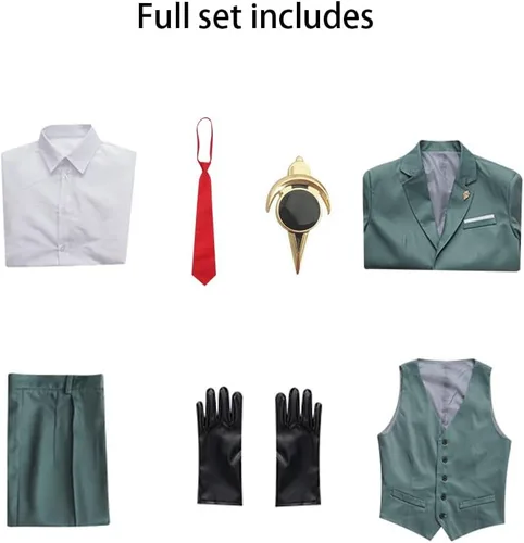 Vista 6 de Hieeimu Anime Cosplay Costume Uniform Outfit Full Set Halloween Party For Mens