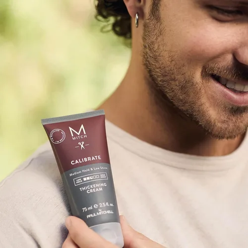 Vista 10 de MITCH by Paul Mitchell Calibrate - Crema espesante, sujeción media, bajo brillo, para todo tipo de cabello, 2.5 onzas líquidas