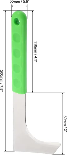 Vista 2 de PATIKIL Cuchillo de deshierbe de acero inoxidable en forma de L, herramienta de deshierbe para hendiduras, cortador de hierba, cuchillo