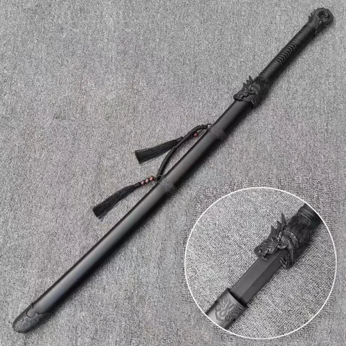 Vista 4 de Espada Han china de polipropileno larga con entrenamiento de alta dureza, cuchillo samurái, espada de práctica