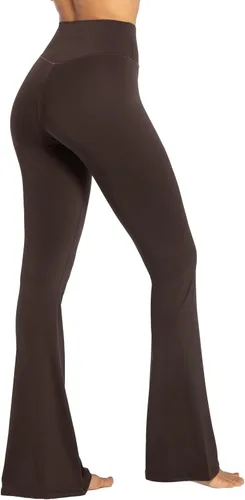 Vista 53 de Sunzel - Leggings acampanados para mujer, con control de abdomen, cintura cruzada y pierna ancha