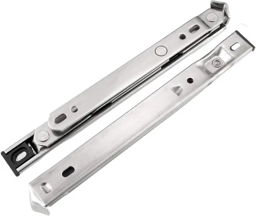 Vista 4 de uxcell Bisagra de ventana abatible de 8 pulgadas, acero inoxidable 202, 2 piezas