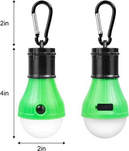 Vista 4 de Jarxin Linterna de Camping LED Recargable USB, Luces de Tienda al Aire Libre para Acampar Colgantes, Linterna para Niños con Gancho de Clip