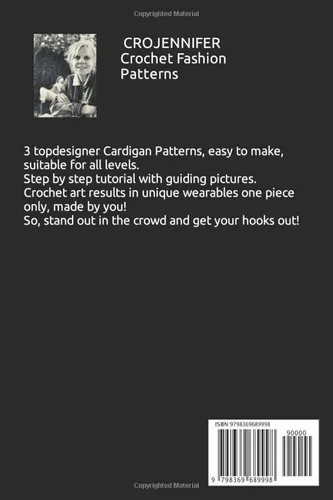 Vista 2 de 3 TOP DESIGNER CROCHET PATTERNS Beginner Friendly Crochet Cardigan Fashion Patterns