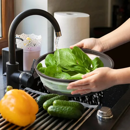 Vista 5 de Tapa para microondas con alfombrilla de silicona – Plegable, con ventilación, reutilizable, protector de alimentos y cubierta para platos