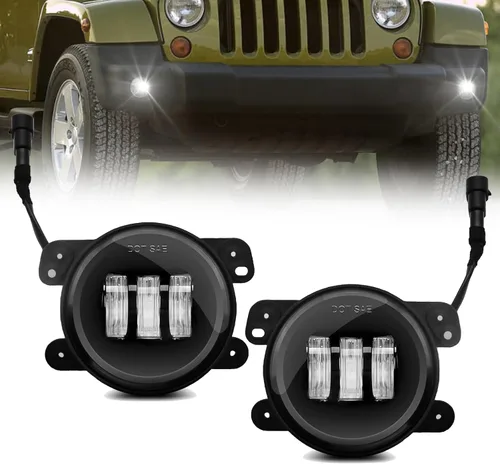 Vista 10 de Luces antiniebla LED y DRL para compatibles con Dodge Dakota 1997 1998 1999 2000/Dodge Durango 1998-2000, un par de luces antiniebla delanteras