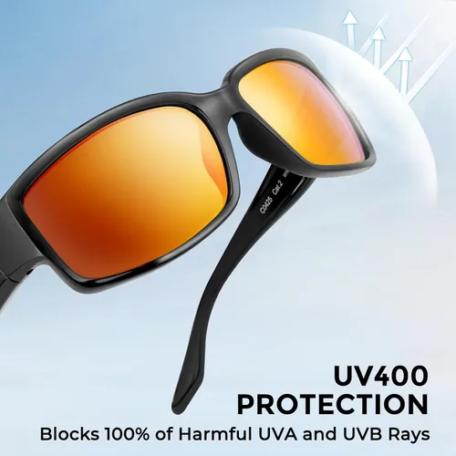 Vista 5 de KastKing Skidaway - Gafas de sol deportivas polarizadas para hombres y mujeres, ideales para conducir, pescar, ciclismo y correr, protección UV