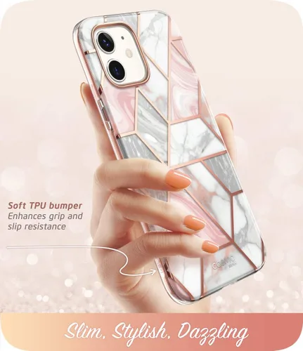 Vista 4 de i-Blason Cosmo Series - Funda para iPhone 12 / iPhone 12 Pro 5G de 6.1 pulgadas (versión 2020), funda protectora delgada de cuerpo completo