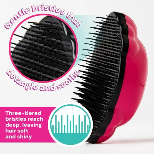 Vista 2 de Knot Genie, Cepillo para desenredar el cabello, Azul