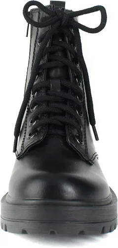 Vista 3 de SODA FIRM - Botines de combate con suela con tacos cordones y cremallera lateral