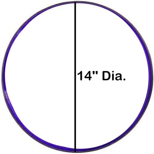 Vista 5 de Cuenco de vidrio agrietado, 14 pulgadas, azul cobalto
