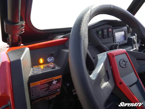 Vista 2 de SuperATV Kit de señal de giro para Polaris Ranger XP 2015-2016 (PRO-FIT CAB) / Crew Con interruptor de palanca y bocina de tablero Plug and Play