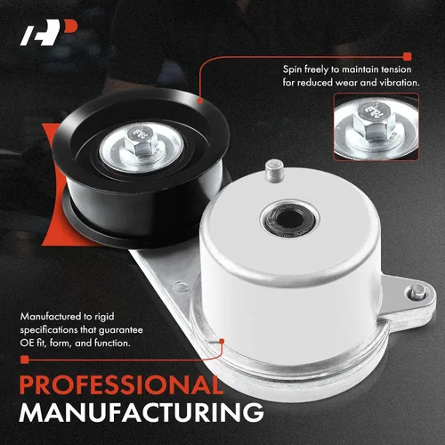 Vista 4 de A-Premium Conjunto tensor de correa con polea compatible con Infiniti EX35 EX37 G35 G37 Q40 Q50 Q60 Q70L QX50 QX70 y Nissan 350Z 370Z GT-R