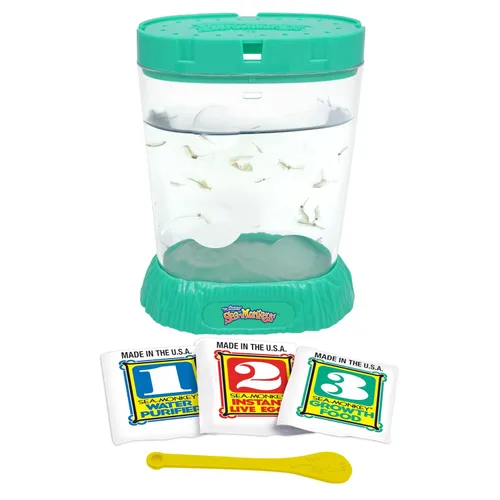 Vista 13 de Los monos marinos originales - Zoo oceánico - Kit de ciencia para criar tus propias mascotas - Incluye huevos, alimentos y purificador de agua