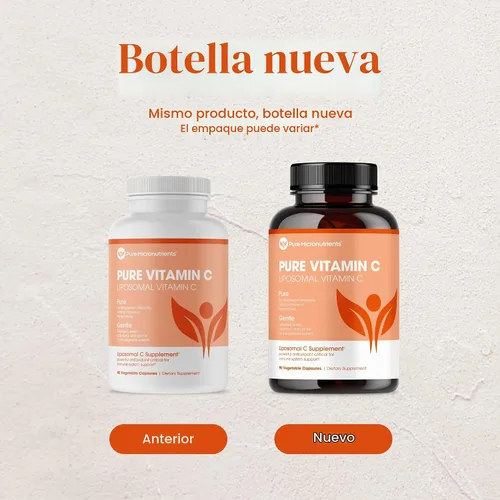 Vista 9 de Pure Micronutrients Vitamina C liposomal pura, suplemento de 1400 mg, 90 cápsulas, píldoras de ácido ascórbico VIT C de alta absorción