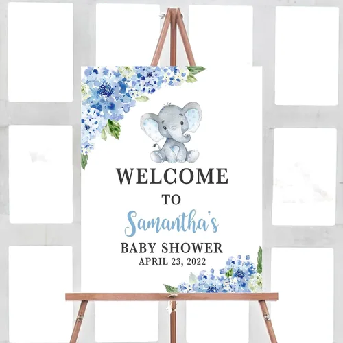Vista 8 de Señal de bienvenida de animales para baby shower, letrero de baby shower de rey león)*