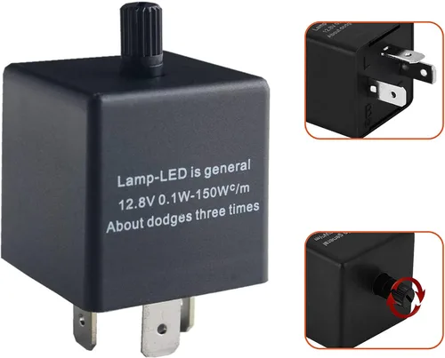 Vista 11 de (1) Relé de intermitencia LED electrónico de 2 pines 12V LF1-S-PIN MAX 150W para corregir el hiperdestello de las luces intermitentes LED