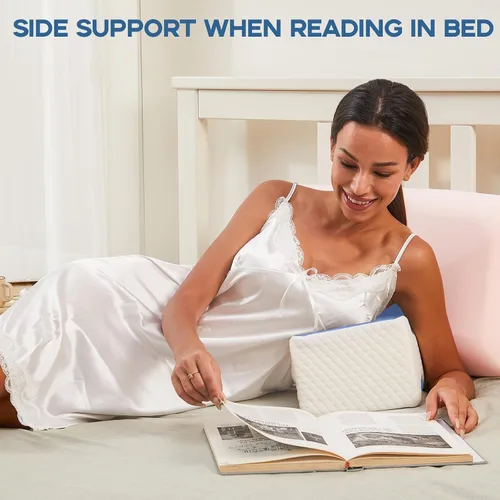 Vista 7 de Almohada para dormir de lado, almohada de rodilla para dormir de lado, almohada de alivio del dolor de ciática, almohada de espuma viscoelástica