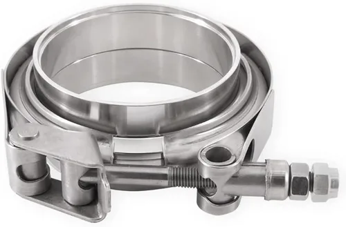 Vista 2 de Mishimoto - MMCLAMP-VS-15 Abrazadera de banda en V de acero inoxidable, 1.5" (38.1mm) Plata