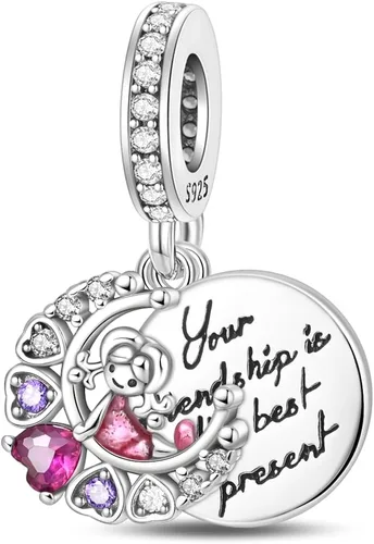 Vista 82 de KUNSIR Los abalorios se adaptan a pulseras Pandora para mujer, plata de ley 925, cuentas colgantes de joyería para niñas, dijes de feliz cumpleaños
