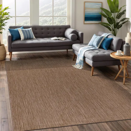 Vista 15 de Beverly Rug Waikiki Boho - Alfombra bohemia para interiores y exteriores, 5 x 7 pies, alfombra lavable para exteriores para patio, terraza, porche
