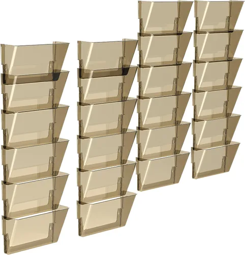 Vista 40 de Storex Archivadores de pared, tamaño legal, 16 x 10.55 x 4 pulgadas, transparentes, juego de 2 (70224A06C)