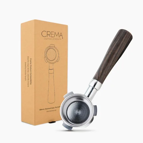 Vista 18 de Crema Productos de Café 54mm Portafiltro Desnudo Sin Fondo Compatible con Máquinas Breville de 54mm Incluye Cesta de Filtro de Doble Disparo