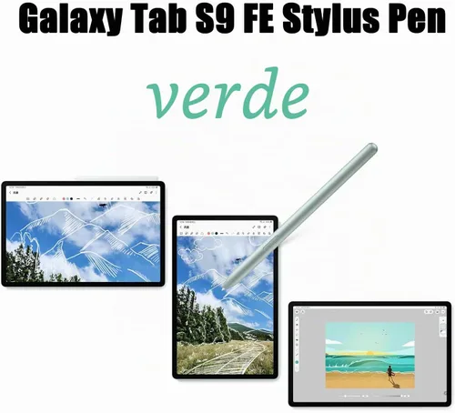 Vista 2 de Tab S9 FE - Lápiz capacitivo para Samsung Galaxy Tab S9 FE /S9 FE Plus S Verde