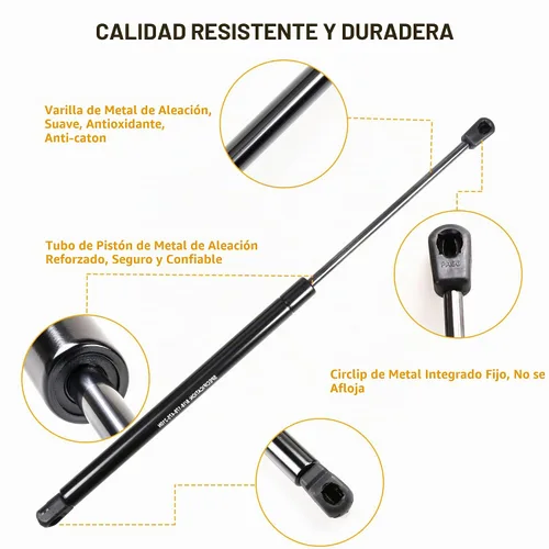 Vista 4 de Kit de asistencia de soporte de elevación de puntales de capó RERPRO compatible con Jeep Wrangler JK Unlimited 2/4 puertas 2007-2018 Accesorios