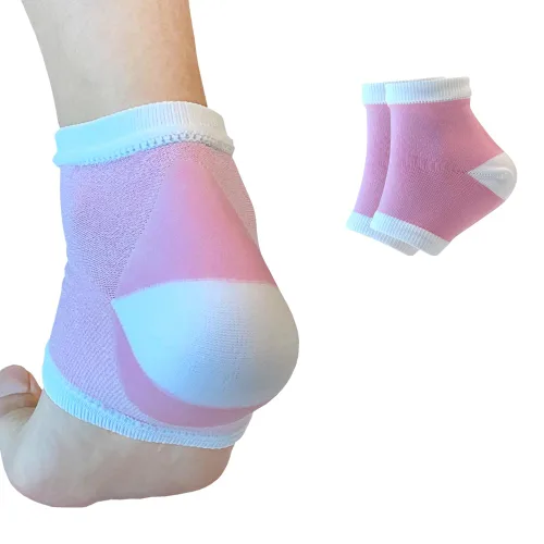 Vista 11 de Calcetines hidratantes de talón de gel para reparar el talón seco y agrietado, suaviza, calma y revitaliza tus pies, para hombres y mujeres