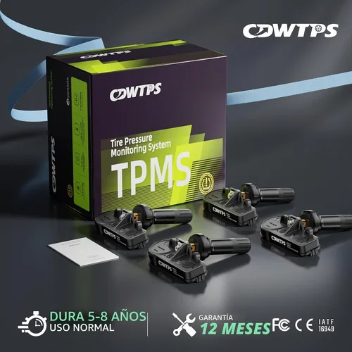 Vista 9 de CDWTPS TPMS Sensor Dodge, paquete de 4 sensores de sistema de monitoreo de presión de neumáticos de 433 MHz, compatible con Dodge Jeep Ram