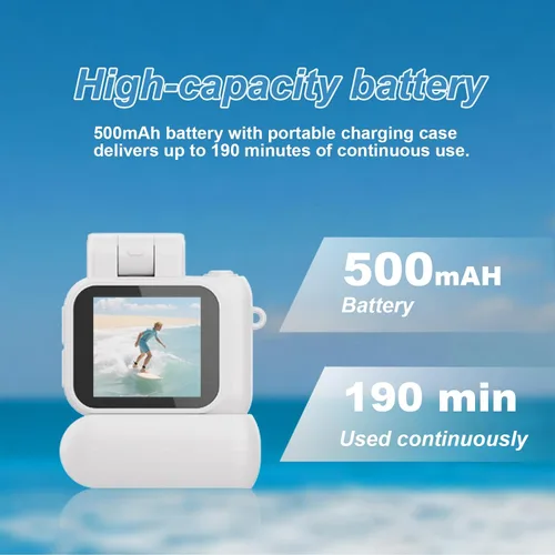 Vista 2 de Mini llavero de cámara retro mini cámara llavero integrado de 32 GB tarjeta de memoria la mejor opción para viajes Vlog fotografía regalos para niña