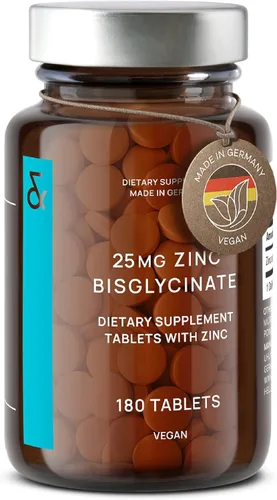 Vista 4 de CLAV Bisglicinato de zinc 25 mg - 180 tabletas (suministro para 6 meses) - Suplemento quelado natural - Glicinato vegano para apoyo inmunológico