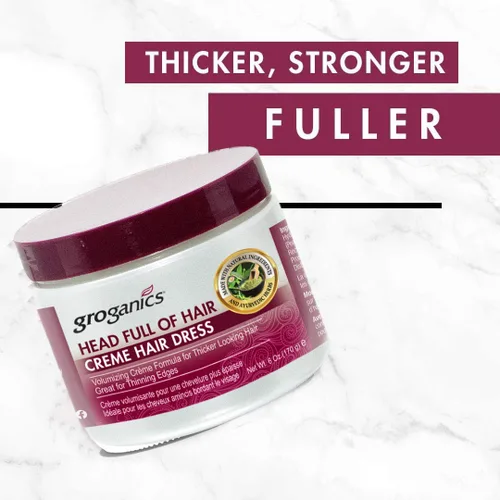 Vista 5 de Groganics Cabeza con cabello, 6 onzas, paquete de de 1