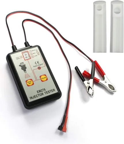 Vista 10 de allsun Probador de inyector universal de combustible de 12 V con adaptador, 4 modos de pulso, pantalla LED para diagnóstico automático del sistema
