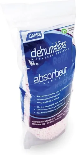 Vista 6 de Camco 44286 Deshumidificador colgante sin fragancia - Gancho práctico que absorbe hasta 3 veces su peso en agua, reduce la humedad en armarios