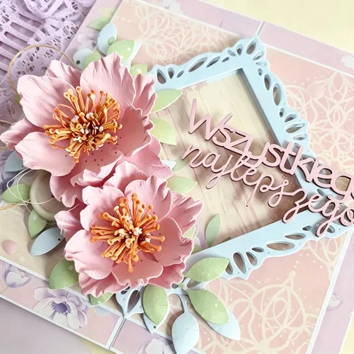 Vista 2 de Lapoo Troquel de corte de flores para álbumes de recortes, troquelado de metal duradero para álbumes de recortes, álbum de fotos, tarjetas de papel