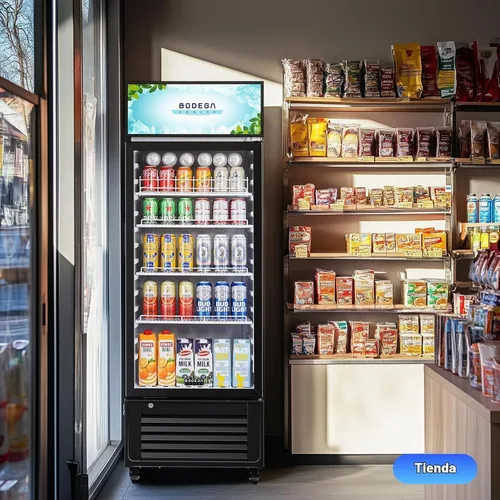 Vista 8 de BODEGA - Refrigerador comercial de bebidas de 10 pies cúbicos con LED