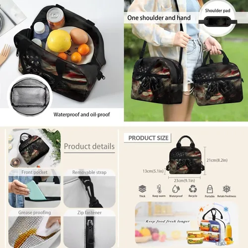 Vista 7 de Rnyleeg Mochilas para niños, 3 en 1, juego de bolsas escolares con bolsa de almuerzo, estuche para lápices, tamaño único, mochila universitaria