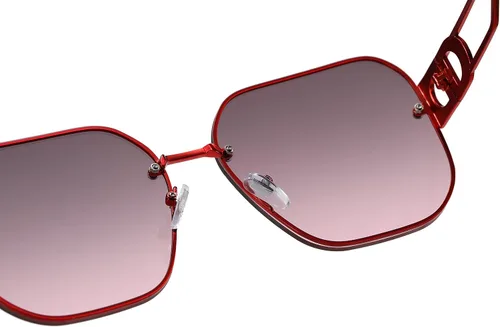 Vista 6 de 100 CLASSIC Elegantes gafas de sol cuadradas de gran tamaño para hombres y mujeres ligeras de metal protección UV400 lente FHD