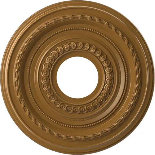 Vista 43 de Ekena Millwork CMP10CO Cole Medallón de techo de PVC termoformado (se adapta a toldos de hasta 4 1/4"), 10 "OD x 3 1/2" ID x 3/4" P