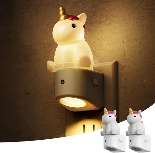 Vista 18 de L LOHAS LED - Luz nocturna enchufable para niños, luces nocturnas 3D de cachorros lindas con sensor de atardecer a amanecer, 1600K/2700K/5000K 3CCT