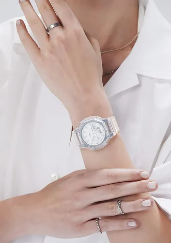 Vista 5 de CASIO GMA-S2100SK-7AJF G-Shock"GA-2100" modelo más pequeño y delgado concepto de esqueleto metálico Reloj enviado desde Japón modelo agosto 2022