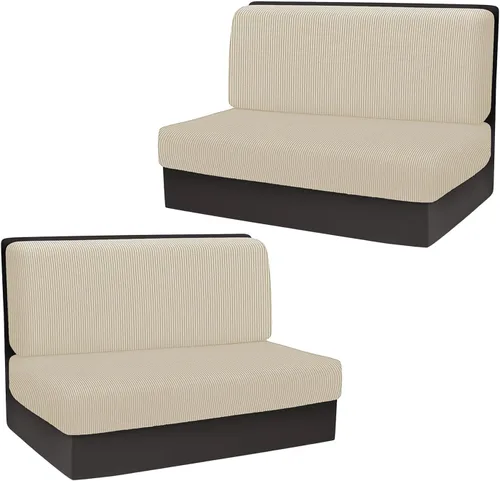 Vista 14 de NILUOH Juego de cojín lavable para sofá y respaldo de autocaravana, fundas elásticas de cojín elásticas para comedor de caravana, aptas para 01