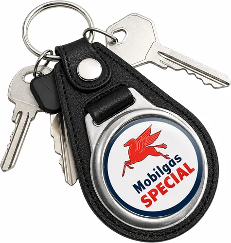 Vista 98 de Brotherhood Round Key Chain for Vintage Motor Oil, Petroleum, and