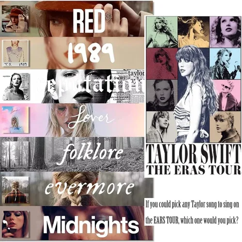 Vista 4 de NONTAI Collar inspirado en TS para mujer, Swiftie - Reputación del amante del folklore 1989 Collar rojo hablar ahora sin miedo para Eras Music