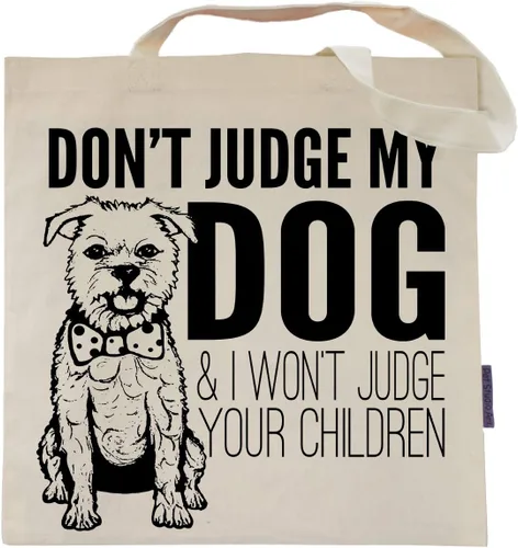 Vista 32 de Pet Studio Art Bolso tote Don't Judge My Dog