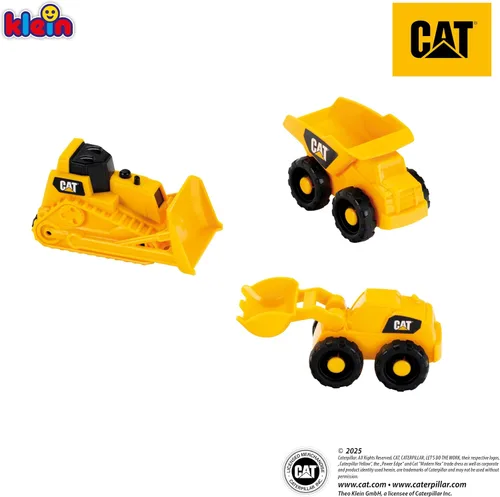 Vista 7 de Klein CAT Caterpillar Construction Site Mega Set, 3 piezas Bulldozer/Hauler/Loader, escala 1:50, edades 18 meses + Multicolor